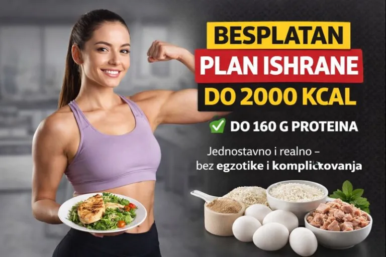 besplatan plan ishrane 2000 kcal 160g proteina fitness monica
