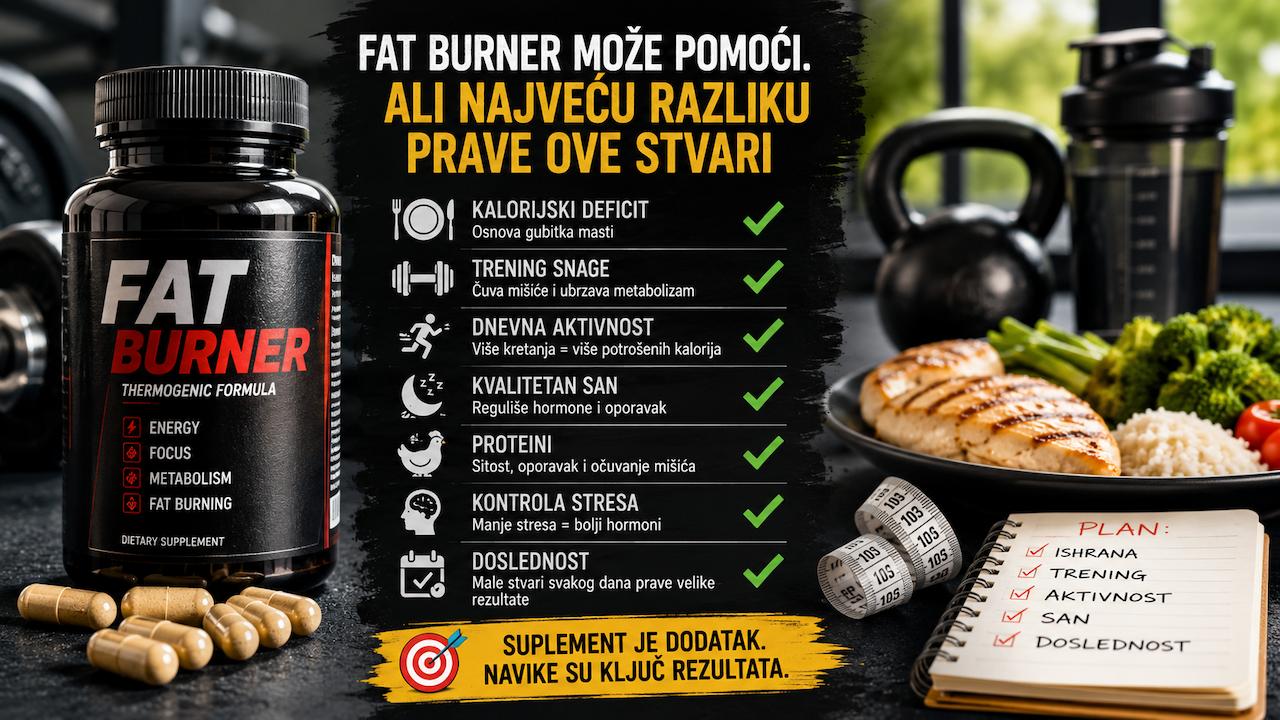 Fat burner suplementi i realnost mršavljenja