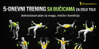 5-dnevni trening sa bučicama za celo telo 5 dnevni trening sa bučicama plan vežbi za celo telo