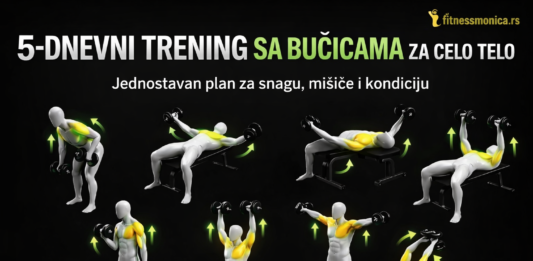 5 dnevni trening sa bučicama plan vežbi za celo telo