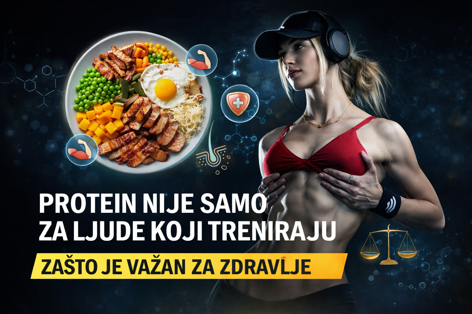 Protein nije samo za ljude koji treniraju već je važan za zdravlje i oporavak