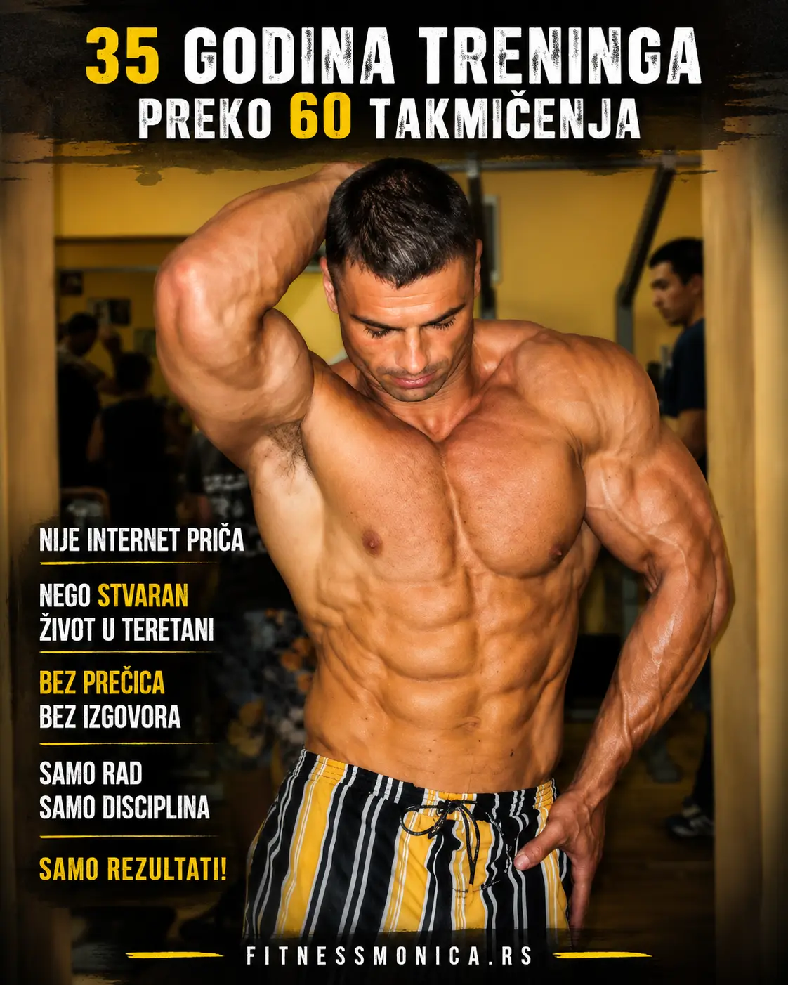 Bodybuilding forma i definicija posle godina treninga