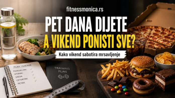 Dijeta od ponedeljka do petka i vikend navike koje mogu poništiti mršavljenje