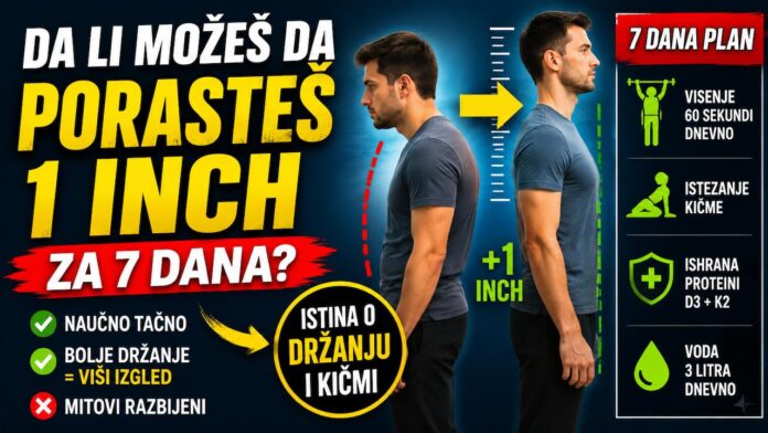 da li možeš da porasteš za 7 dana držanje kičma i visenje