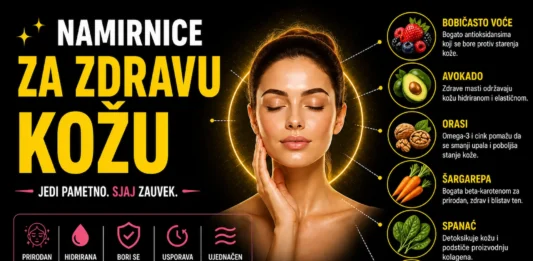 hrana za zdravu kozu bobicasto voce avokado orasi sargarepa spanac citrusi