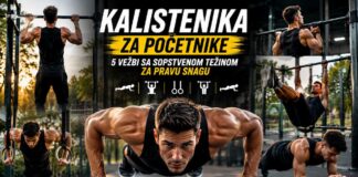 Kalistenika za početnike - vežbe sa sopstvenom težinom za snagu, sklekove, zgibove i plank