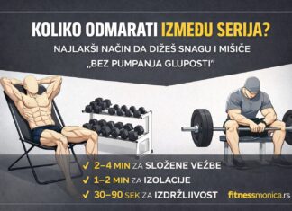 Koliko odmarati između serija: idealne pauze za snagu i mišiće