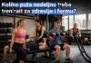 Koliko puta nedeljno treba trenirati za zdravlje i formu - rekreativci rade trening snage u teretani