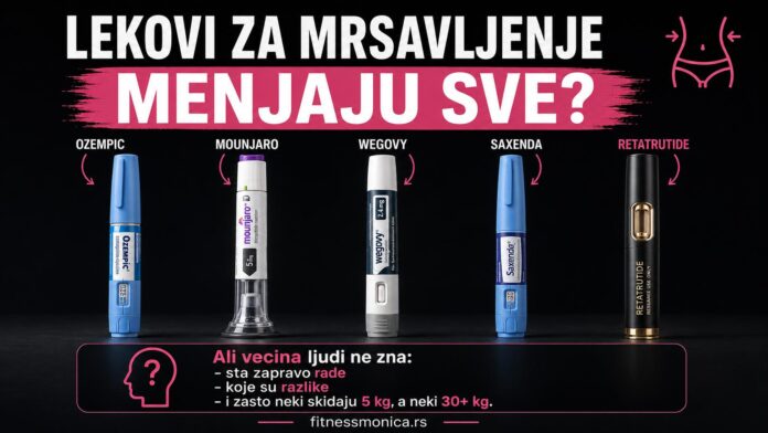 Lekovi za mršavljenje Ozempic Wegovy Mounjaro Saxenda i Retatrutide uz pitanje da li menjaju pristup mršavljenju