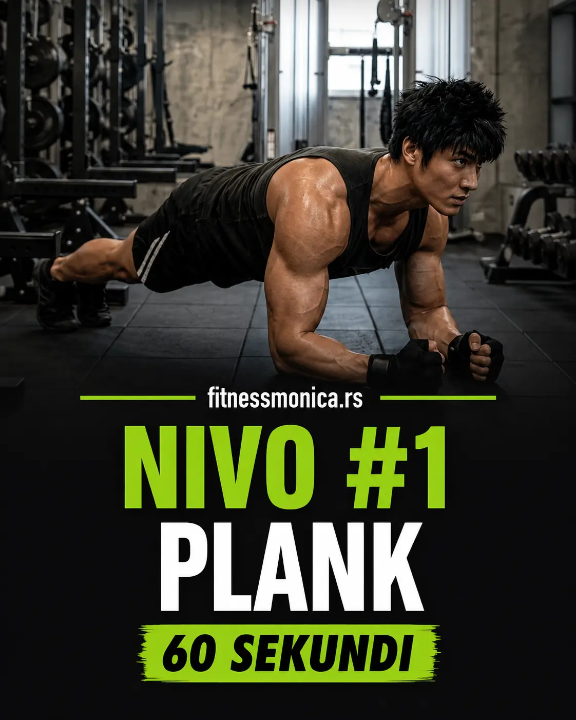 Plank nivo 1 - osnovna vezba za core stabilnost i jacanje stomaka