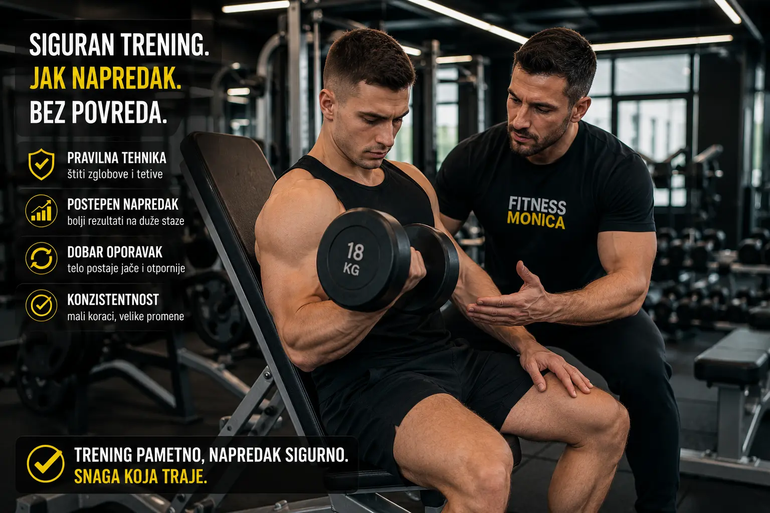 siguran trening snage bez povreda uz pravilnu tehniku