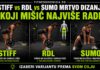 Stiff RDL Sumo mrtvo dizanje razlika u položaju tela i mišićima
